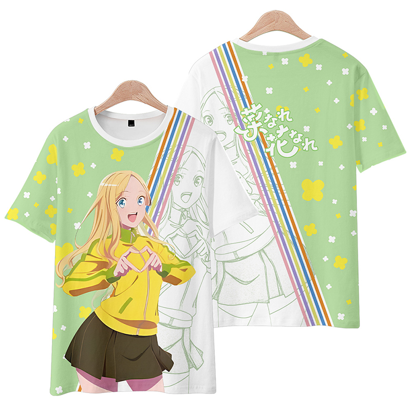 Graphic Tee Oversized - Anime Narenare Cetak 3D -Corak untuk