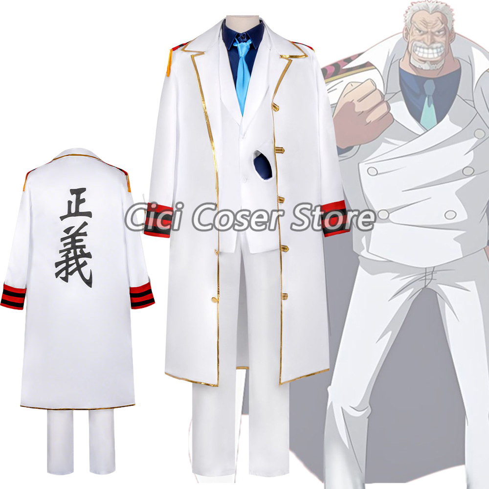 Trench Coat Men - Kostum Cosplay Anime Vice Admiral Monkey·D·Garp