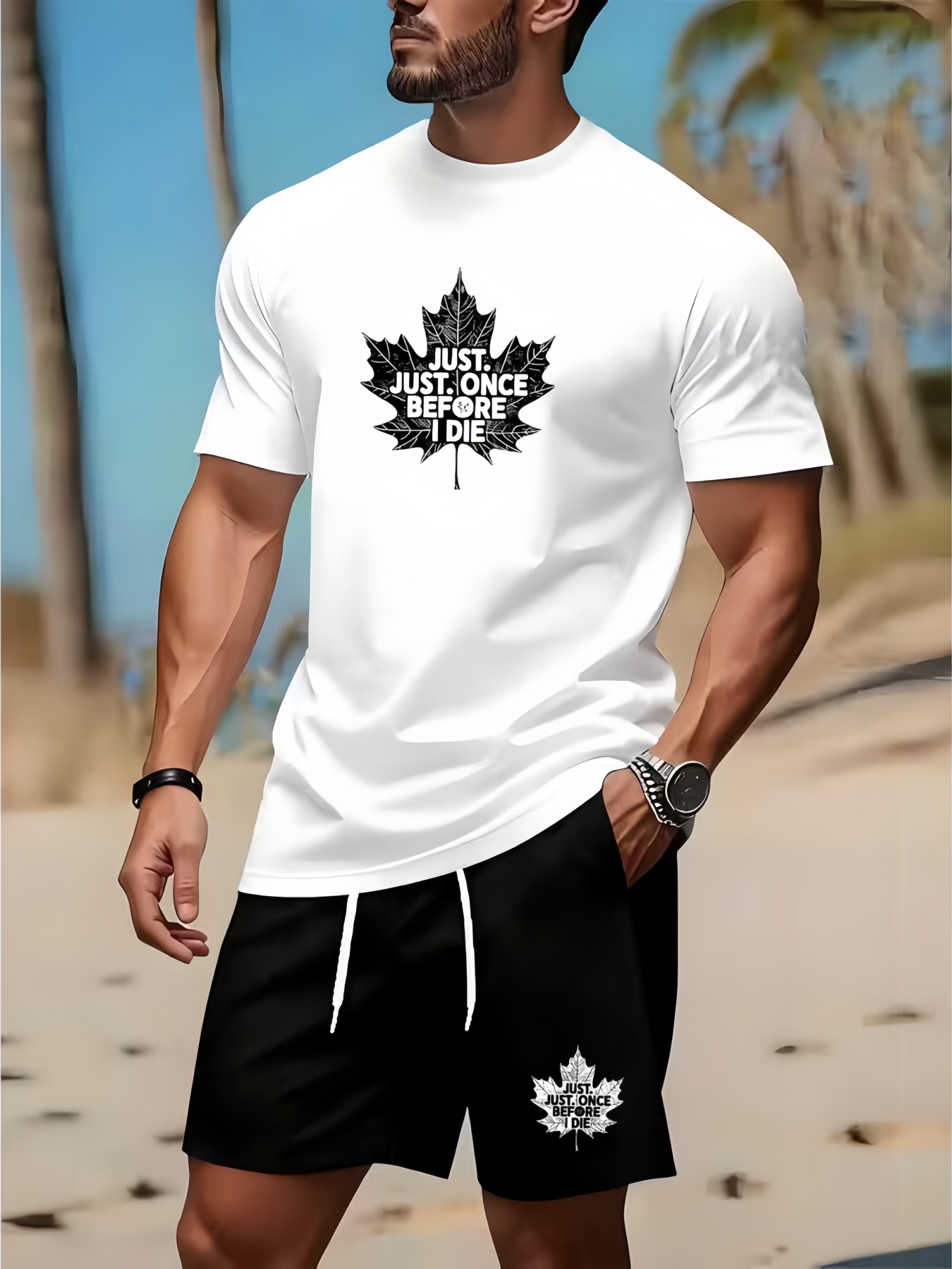 Men'S Fashion Clothing - Set Kaos dan Celana Pendek Pria