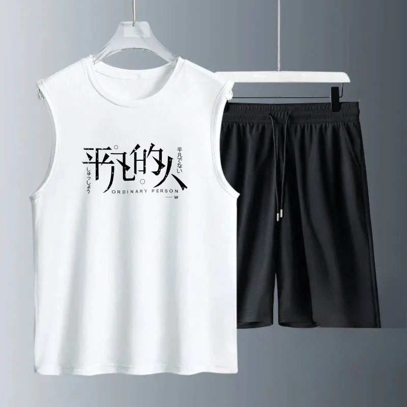 Track Suit Men - Set Tank Top Pria Musim Panas