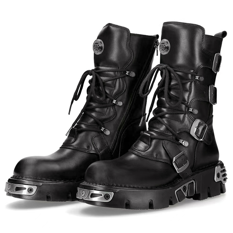 Fashion Men'S Boots - Sepatu bot motor tinggi gaya punk