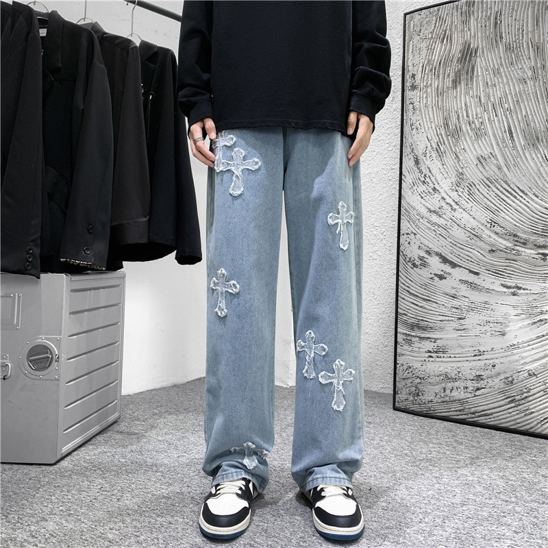 Men'S Fashion For 60 Year Old - Celana Jeans Pria Motif Silang Musim