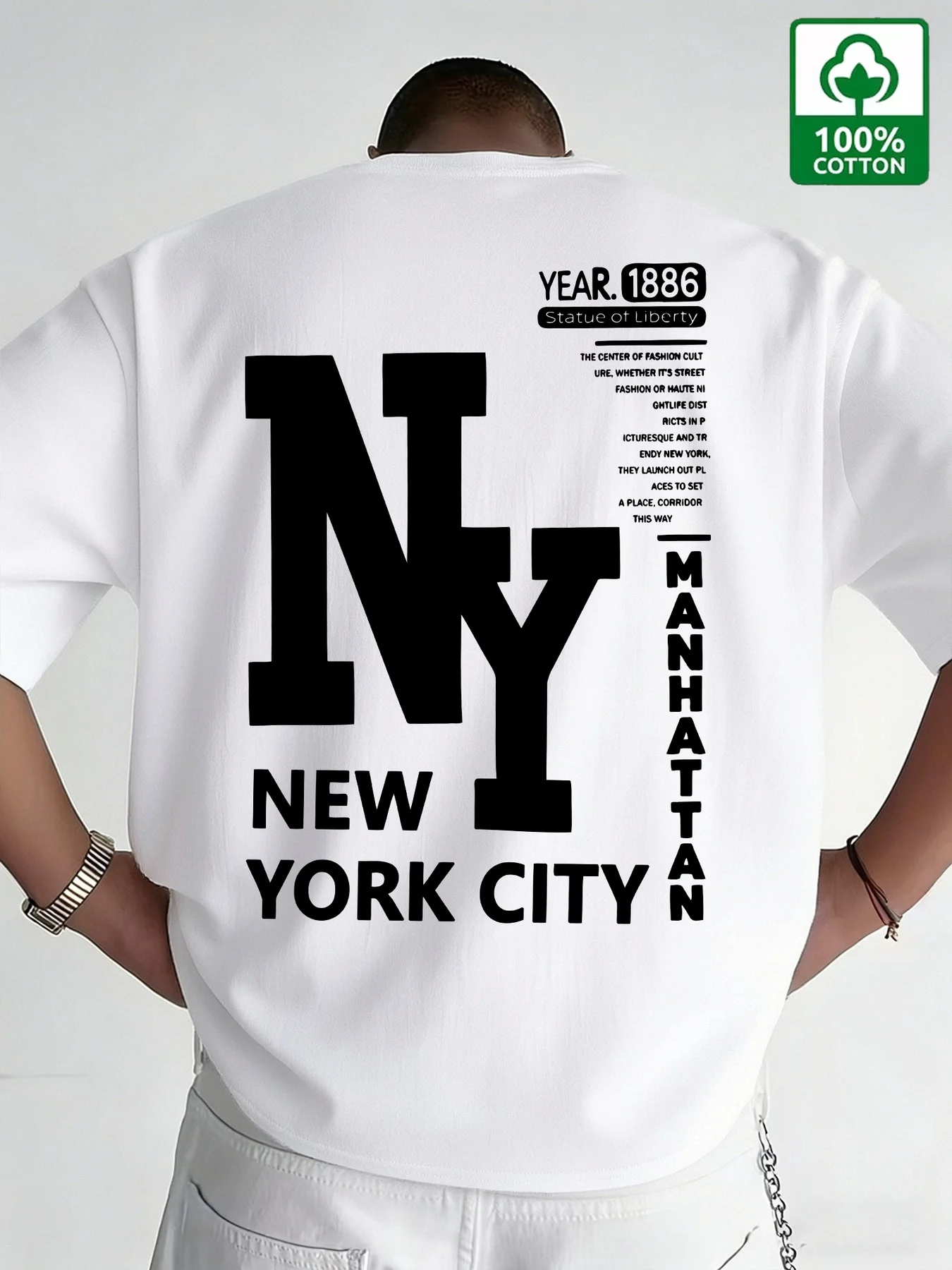 Men'S Fashion Nyc - Kaos Pria NYC Katun New York
