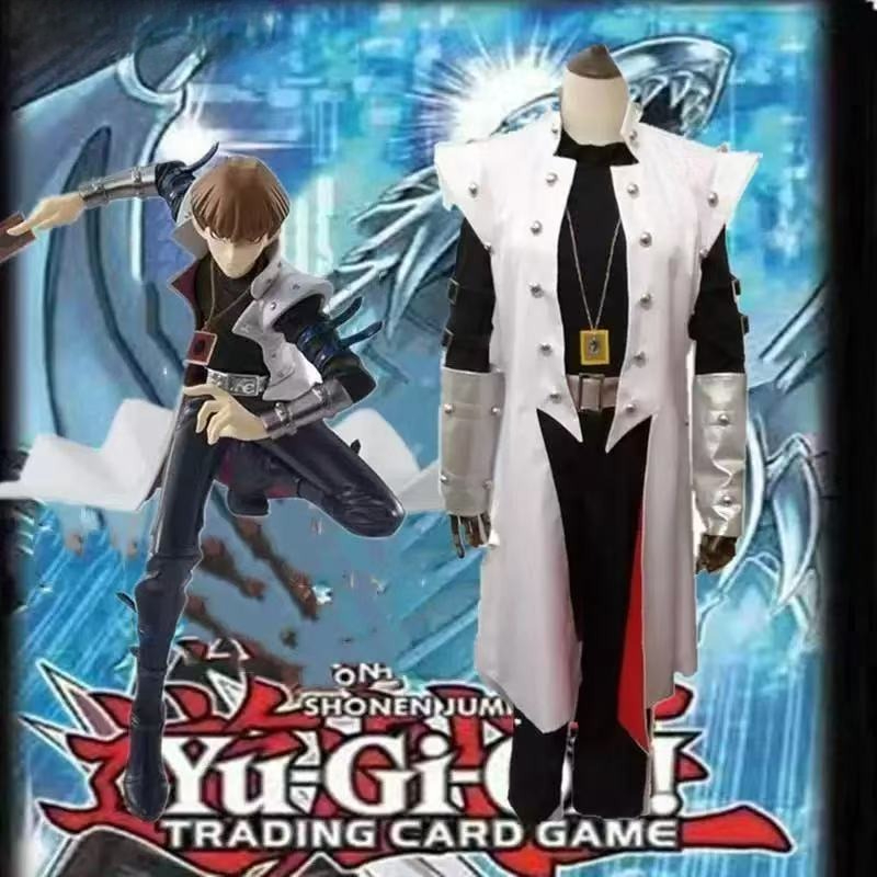 Trench Coat Men - Seto Kaiba Kostum Cosplay Game Anime