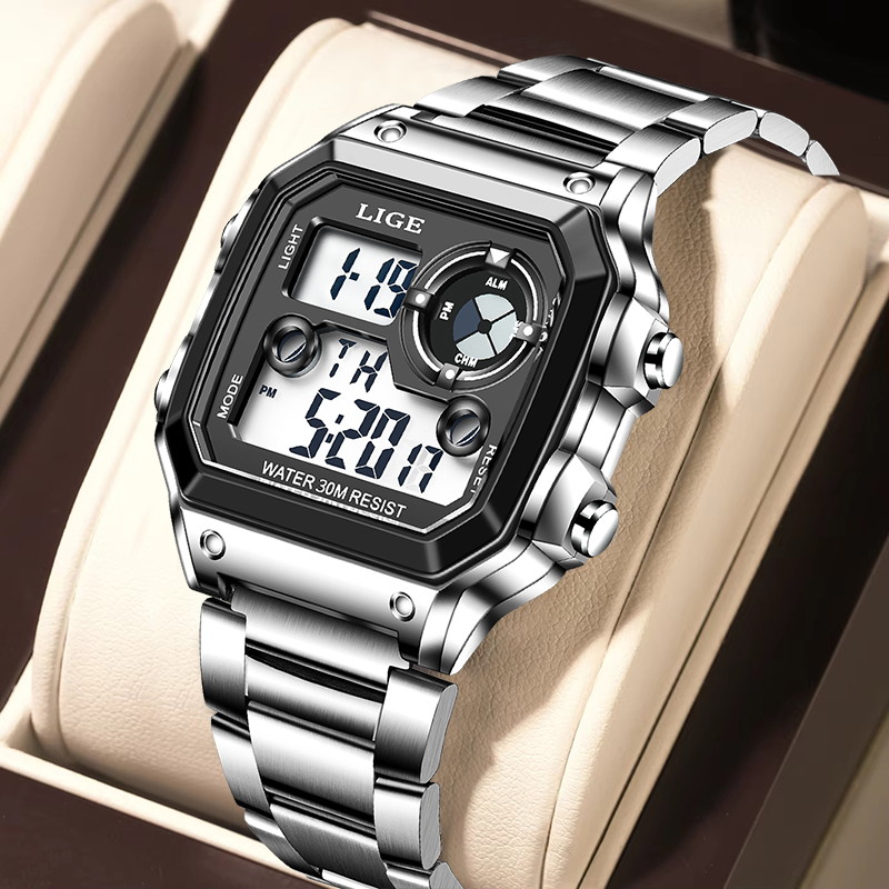 Mens Fashion Week - LIGE Jam Tangan Pria Elektronik Kasual