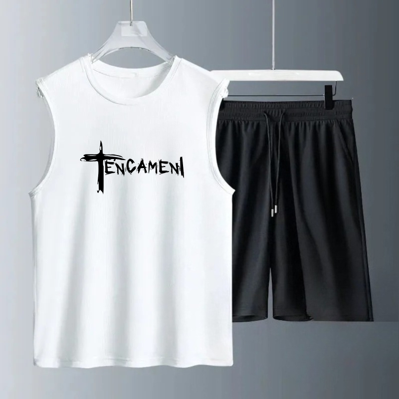 Track Suit Men - Set Tank Top Pria Musim Panas