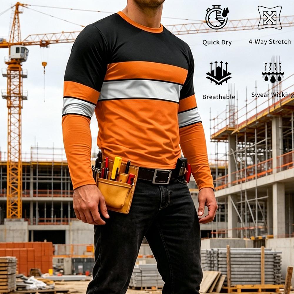 Men'S Fashion T Shirts - Seragam Kerja Bergaris Warna Cerah Berkualitas