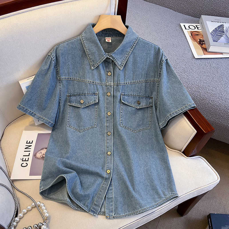 Kemeja Denim Retro untuk Wanit - Denim Jacket Vintage ulasan dan harga