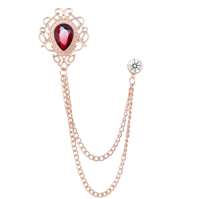 Pin Kerah Kristal Berlian Imit - Men'S Fashion Accessories ulasan dan harga