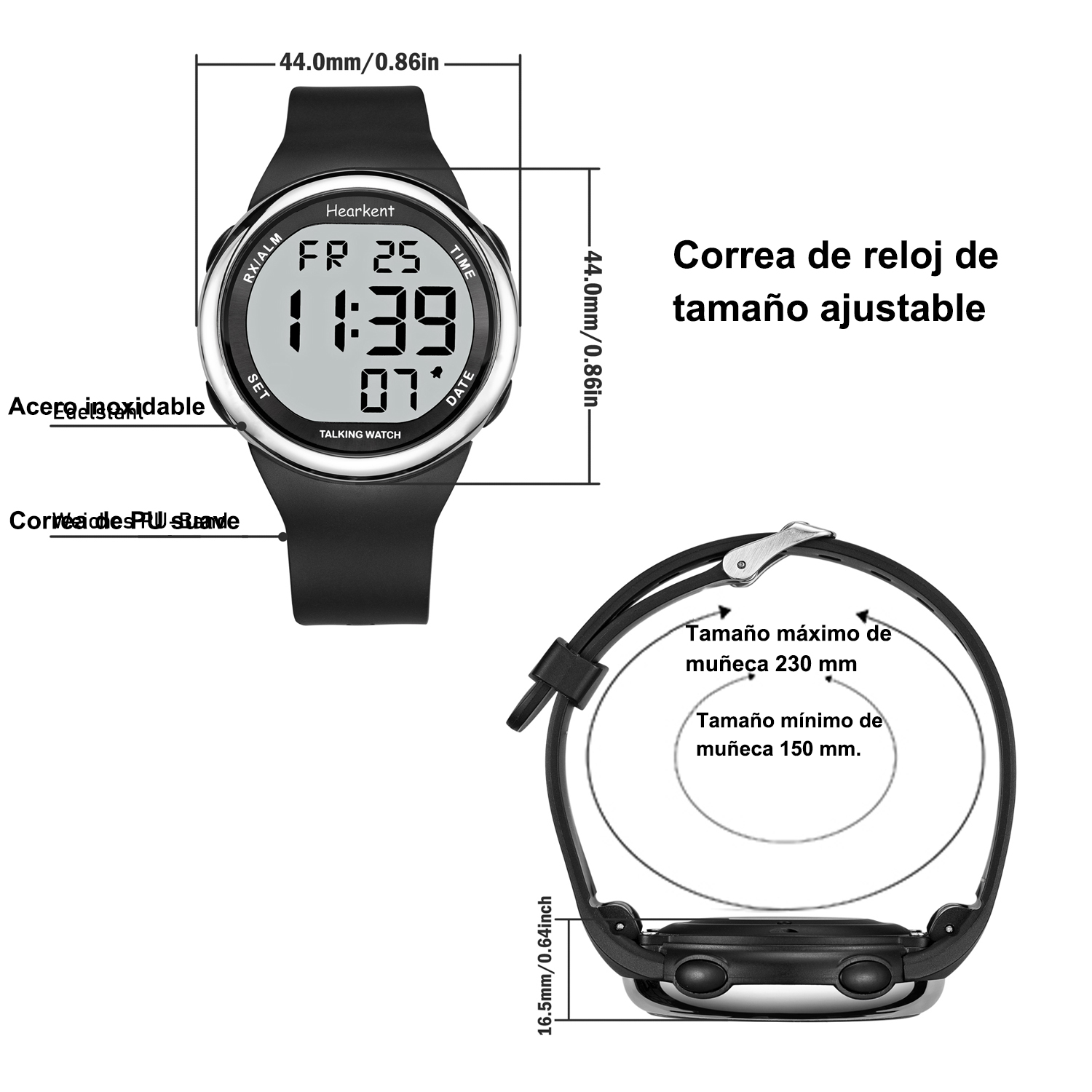 Hearkent jam tangan berbicara  - Men'S Fashion For 60 Year Old ulasan dan harga