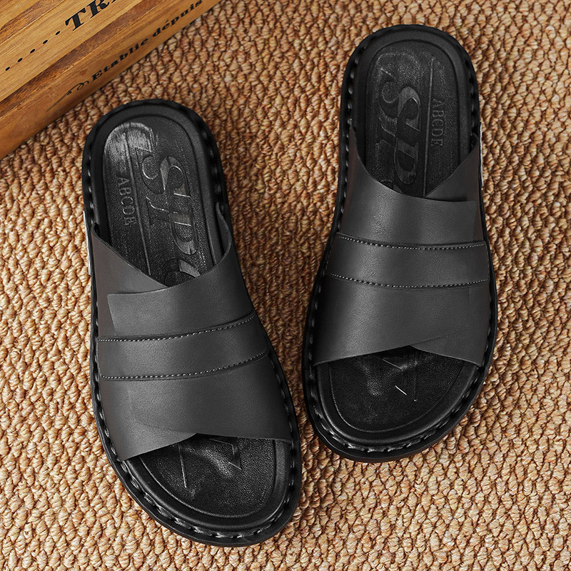 Sandal Kulit Klasik Musim Pana - Men'S Fashion Plus ulasan dan harga