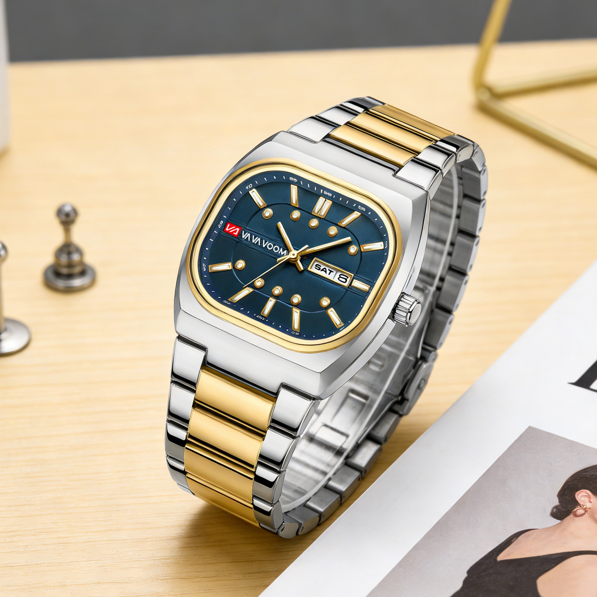 Jam Tangan Pria Quartz Desain  - Mens Fashion Watch ulasan dan harga