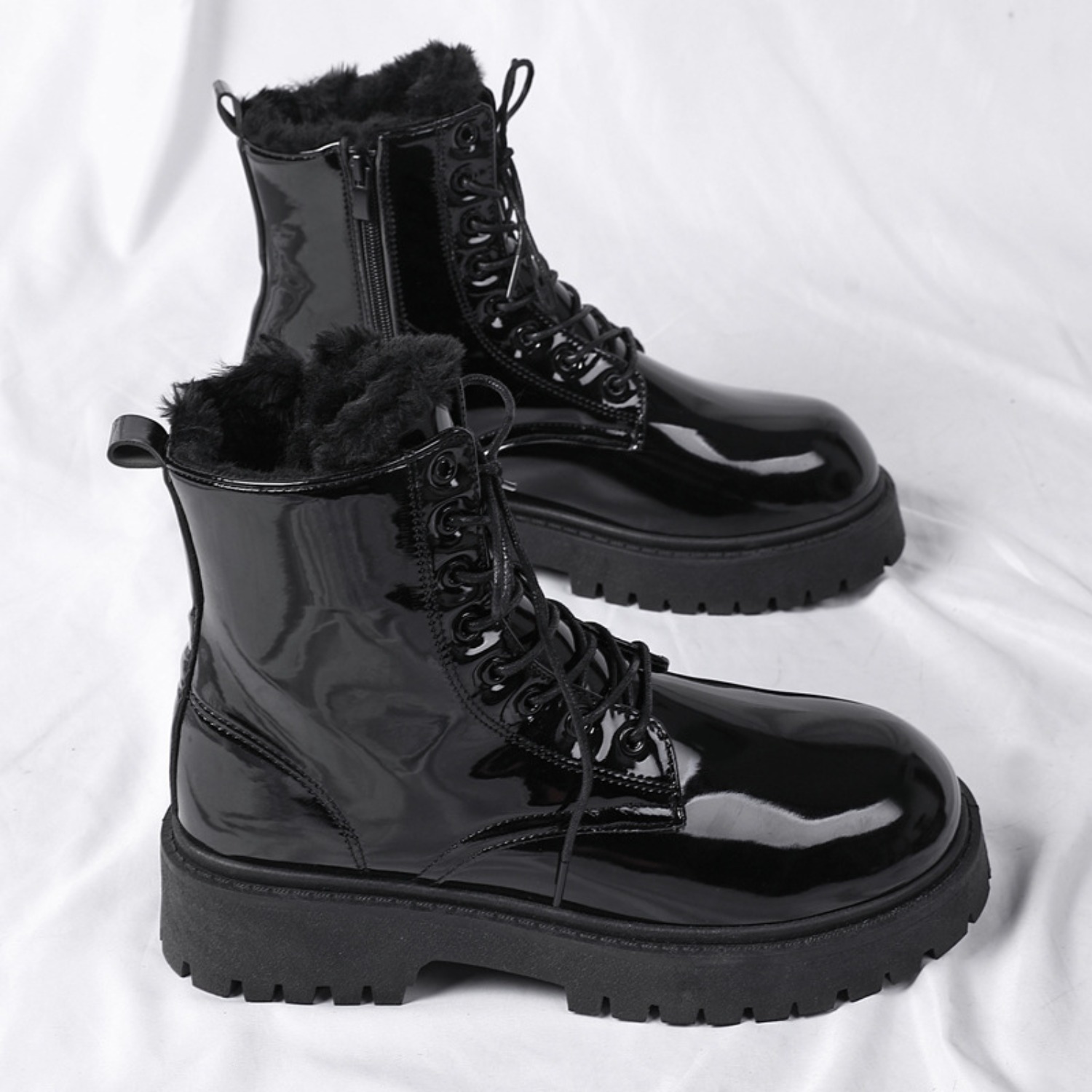 Sepatu bot pria berbulu hangat - Men'S Fashion Plus ulasan dan harga