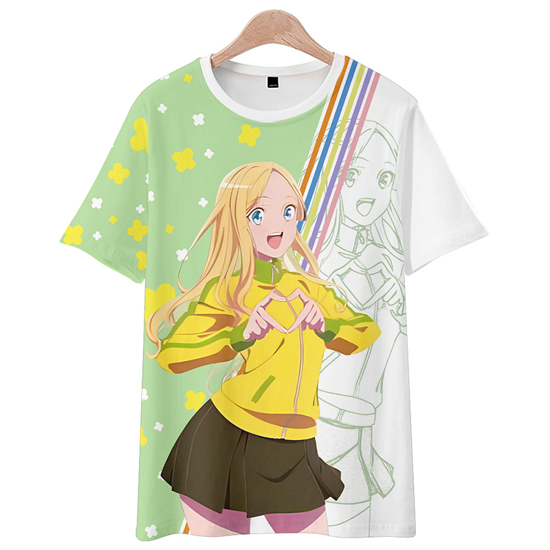 Anime Narenare Cetak 3D -Corak - Graphic Tee Oversized ulasan dan harga