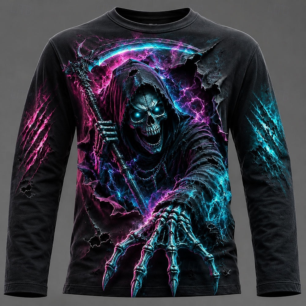 Kaos Pria Halloween dengan Gra - Men'S Fashion T Shirts ulasan dan harga