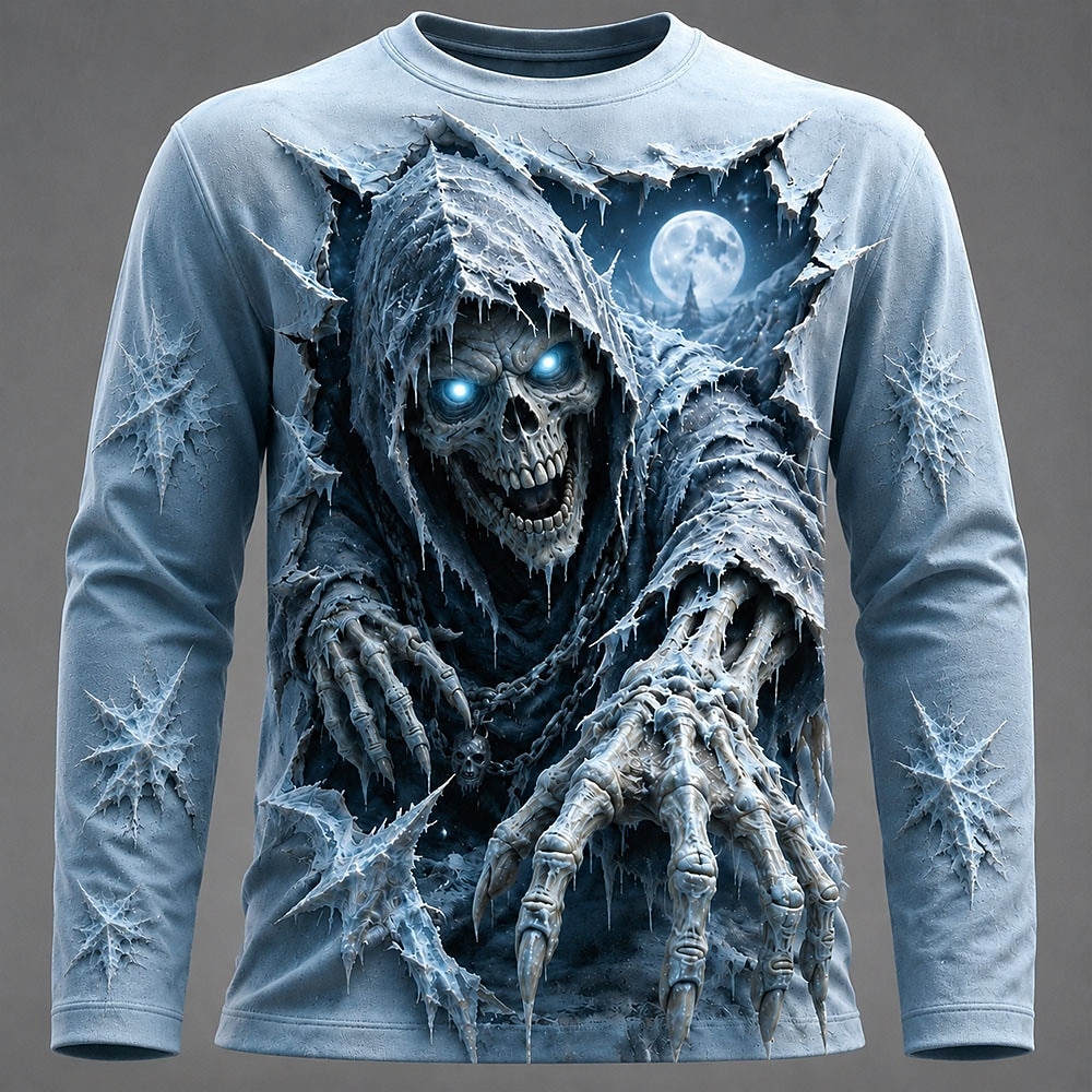 Kaos Pria Halloween dengan Gra - Men'S Fashion T Shirts ulasan dan harga