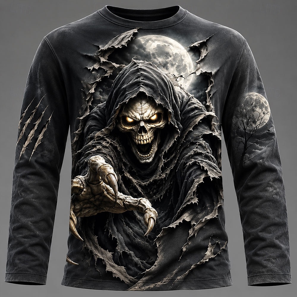 Kaos Pria Halloween dengan Gra - Men'S Fashion T Shirts ulasan dan harga