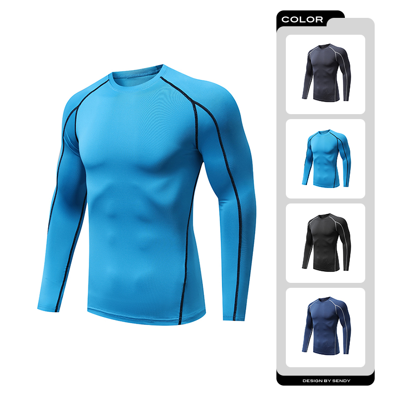 Kaus Kompresi Lari Pria Kaus O - Track Suit Men ulasan dan harga