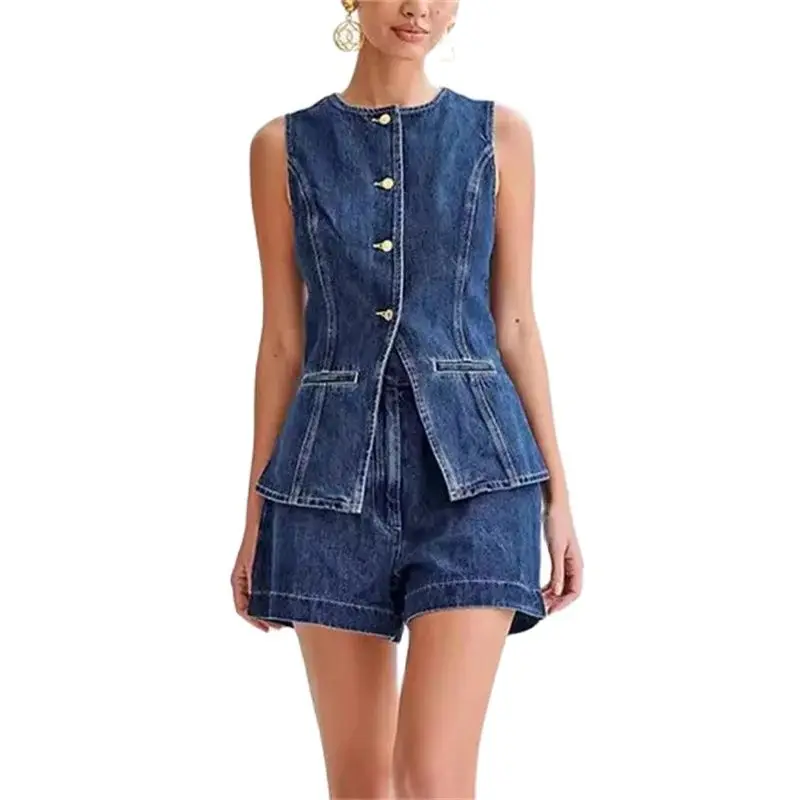 Setelan Denim kasual Vintage 2 - Denim Jacket Vintage ulasan dan harga
