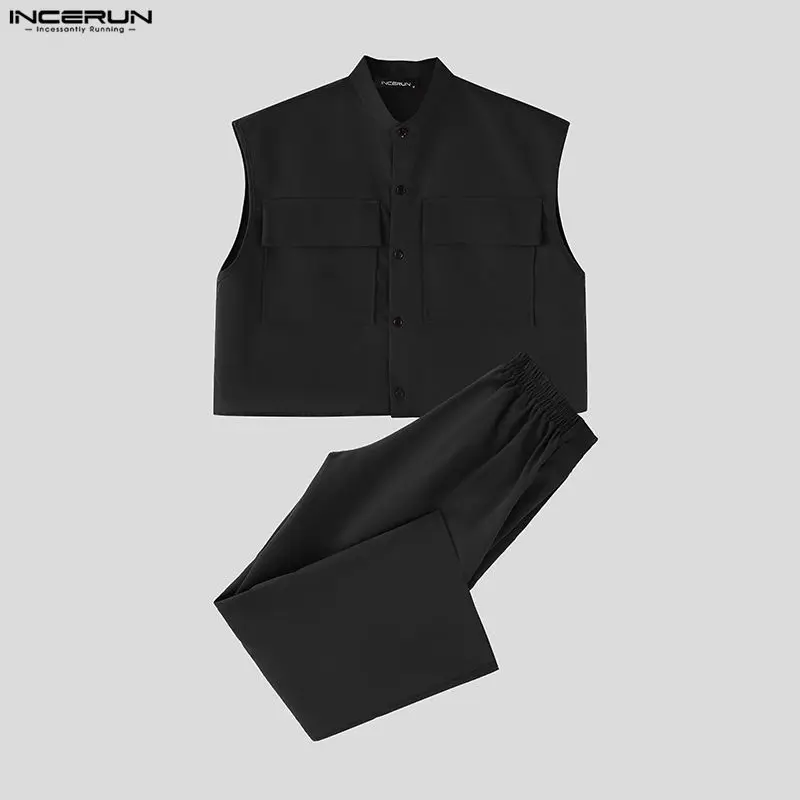 INCERUN Set Pria Atasan Crop T - Men'S Fashion Tips ulasan dan harga