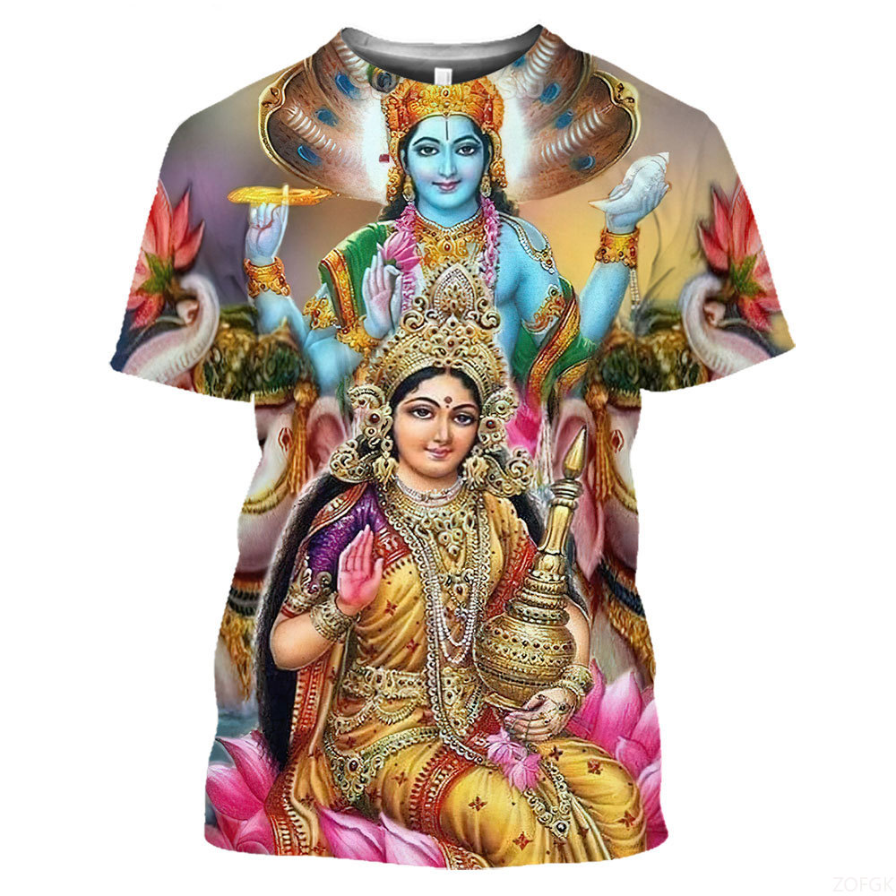 Kaus Grafis Dewa India Fashion - Graphic Tee Oversized ulasan dan harga