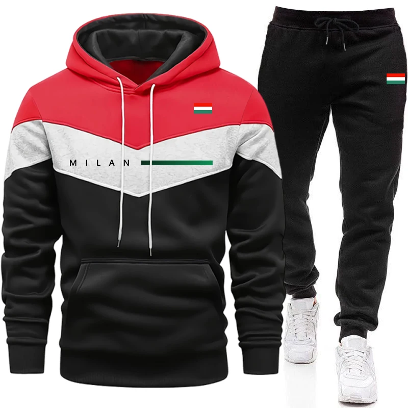Setelan Hoodie Pria Italia unt - Mens Fashion Trend ulasan dan harga