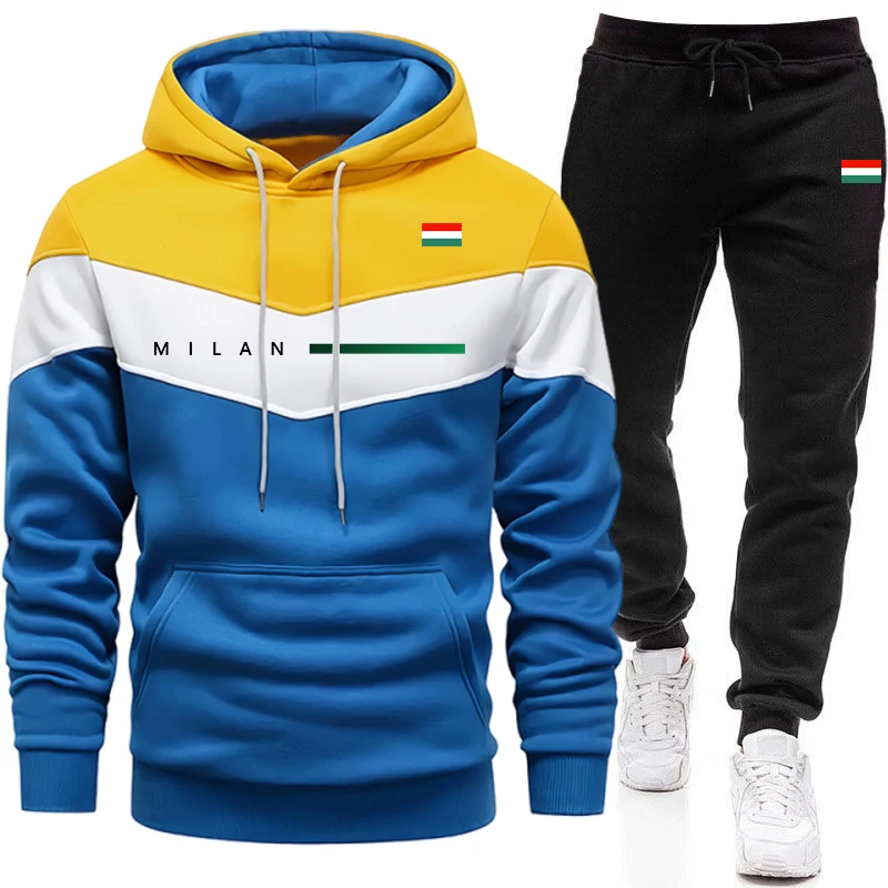 Setelan Hoodie Pria Italia unt - Mens Fashion Trend ulasan dan harga
