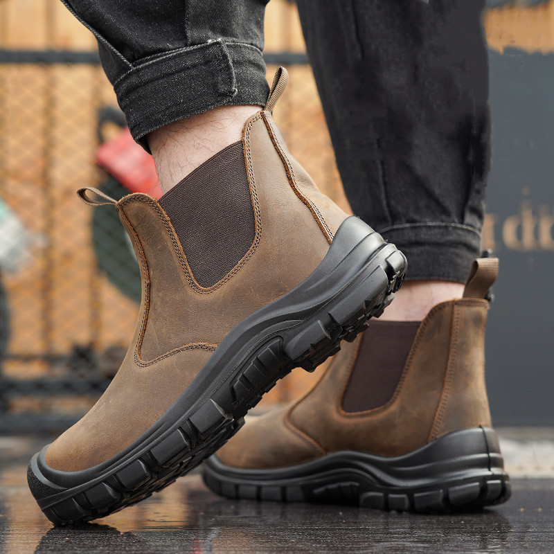 Sepatu Bot Kerja Penutup Kaki  - Fashion Men'S Boots ulasan dan harga