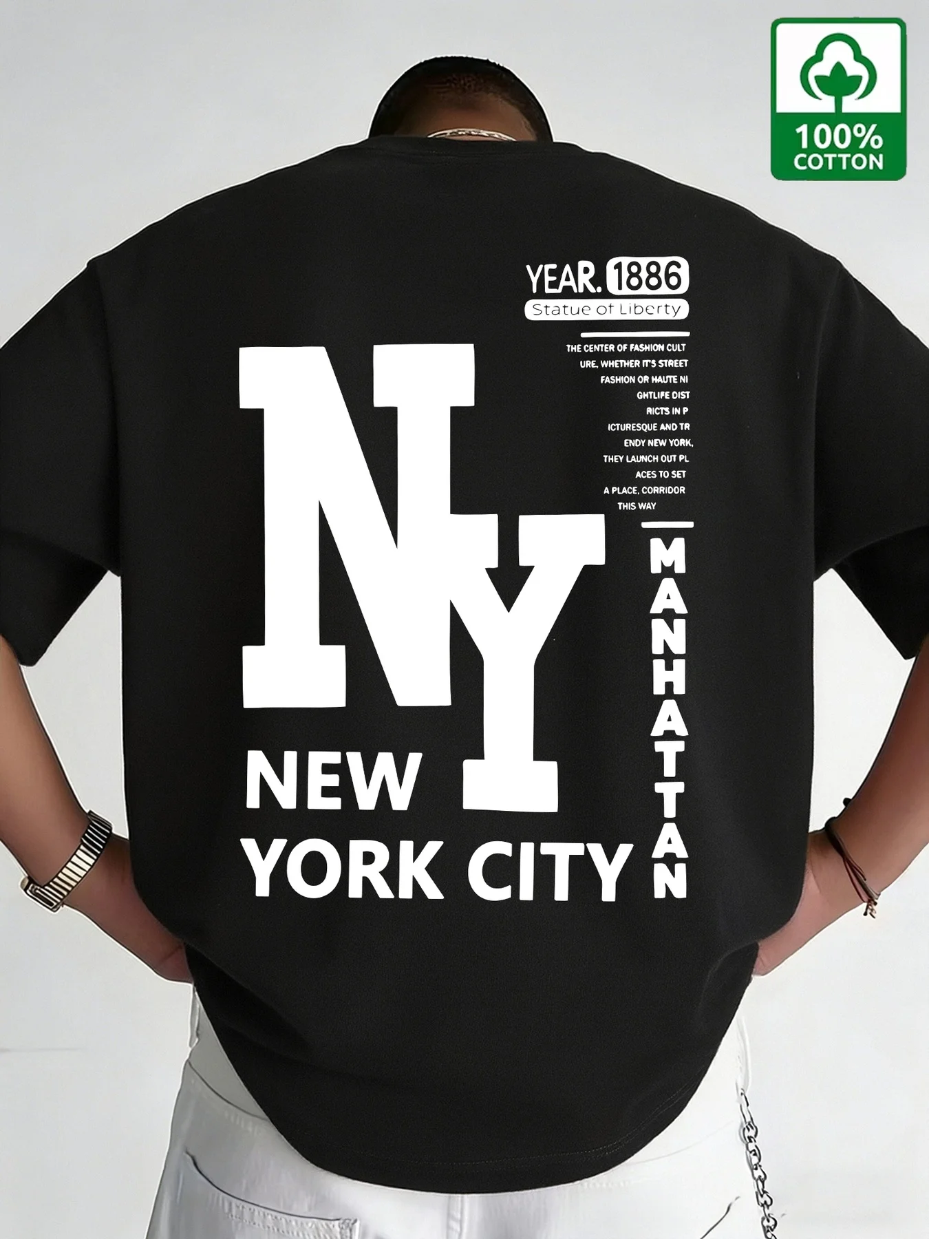 Kaos Pria NYC Katun New York C - Men'S Fashion Nyc ulasan dan harga