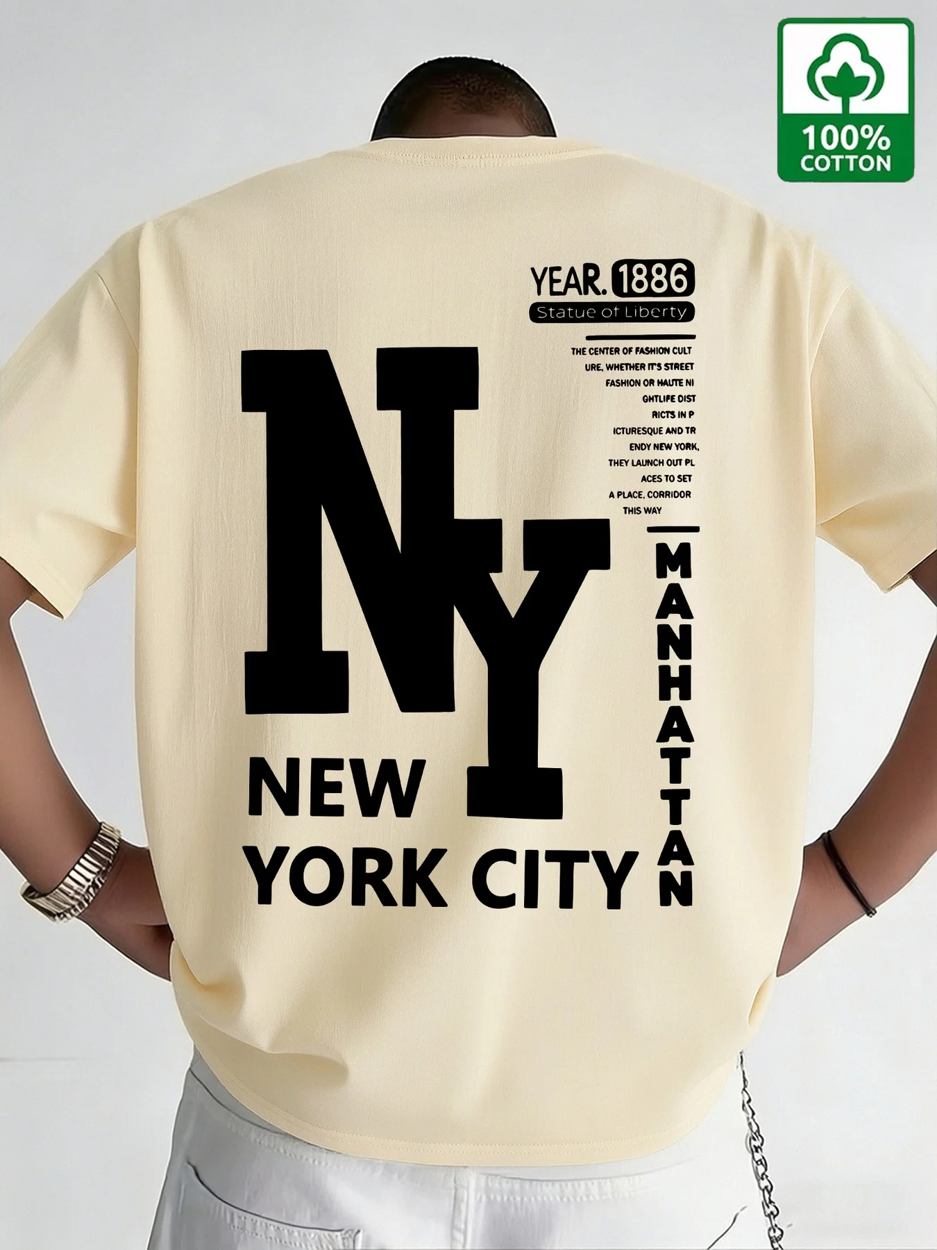 Kaos Pria NYC Katun New York C - Men'S Fashion Nyc ulasan dan harga