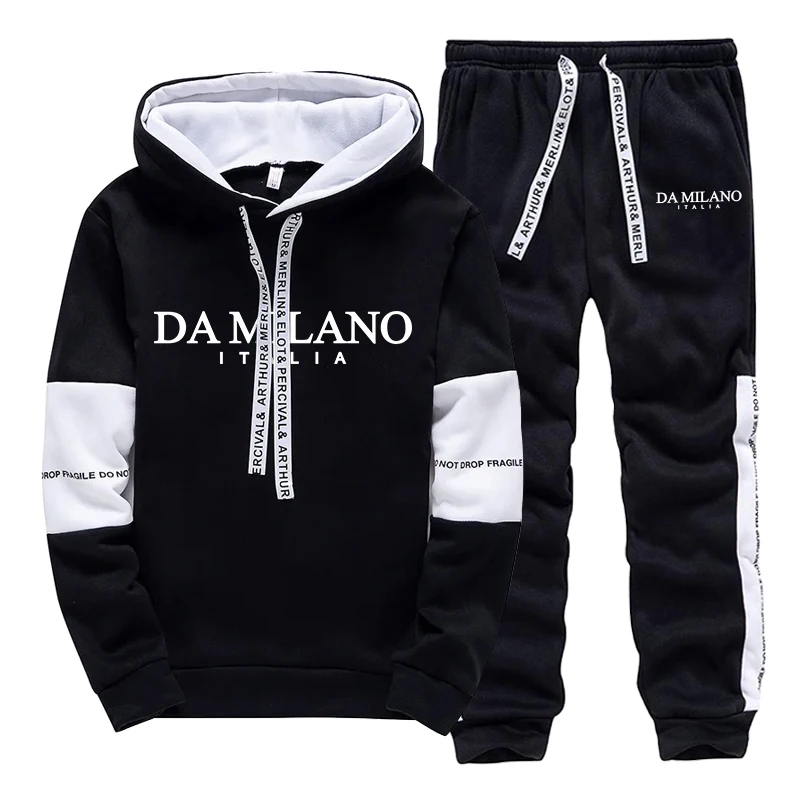 Setelan Olahraga Pria Hitam Pu - Men'S Fashion Clothing ulasan dan harga