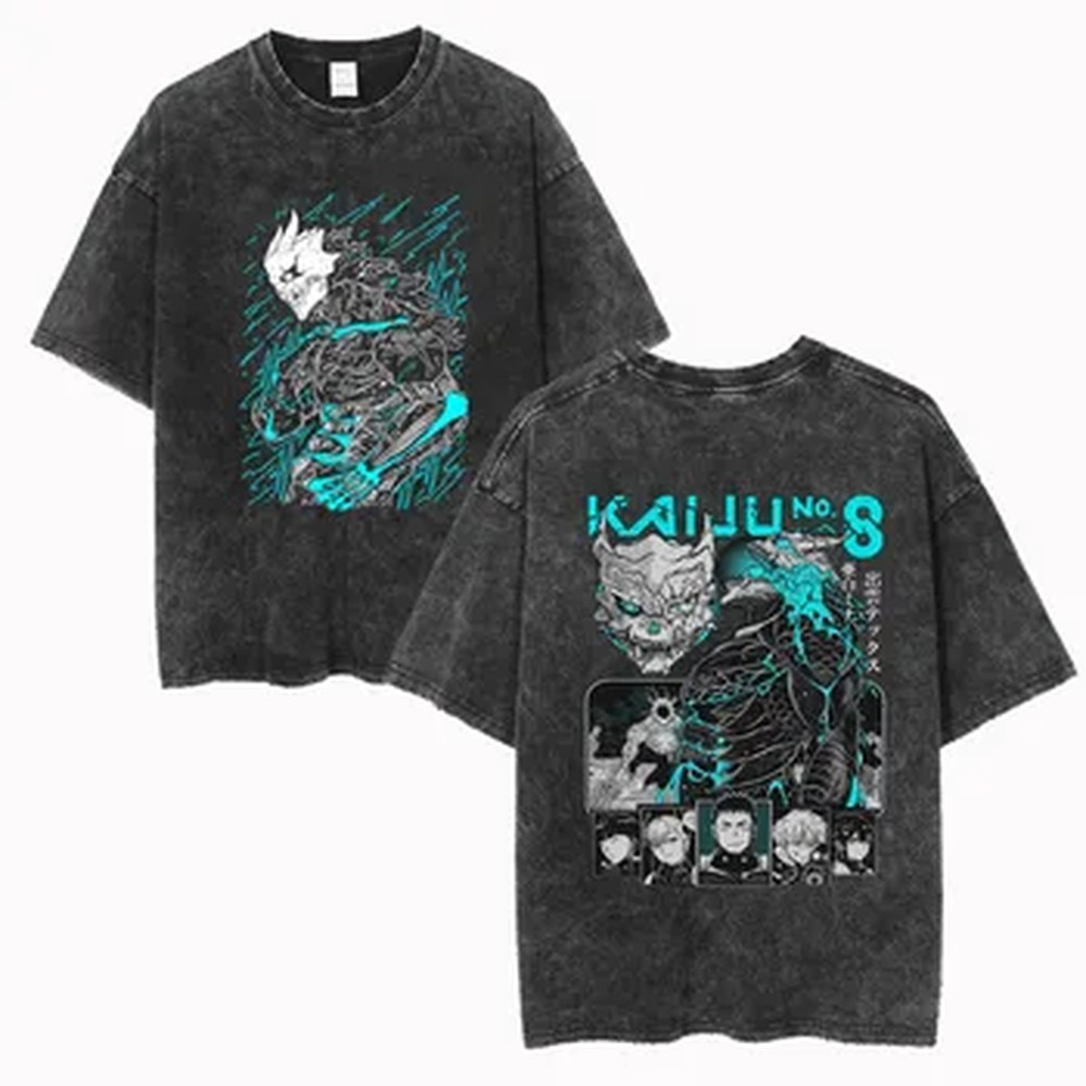 Kaos Anime Kaiju No 8, Kaos Gr - Graphic Tee Oversized ulasan dan harga
