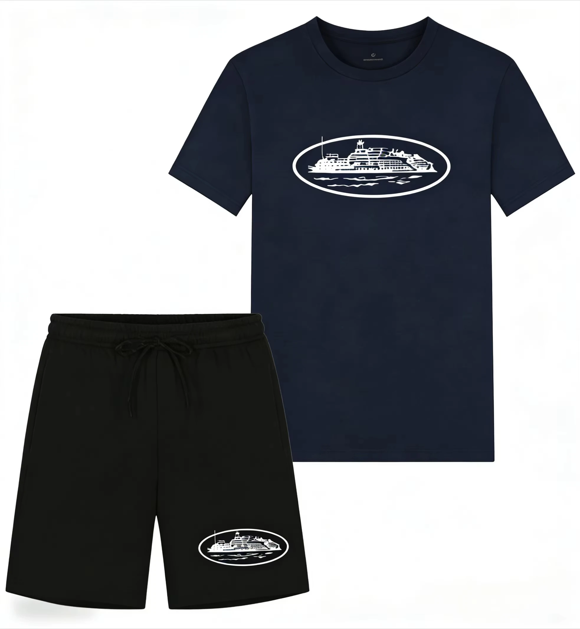 Kaos dan Celana Pendek Motif P - Men'S Fashion Looks ulasan dan harga