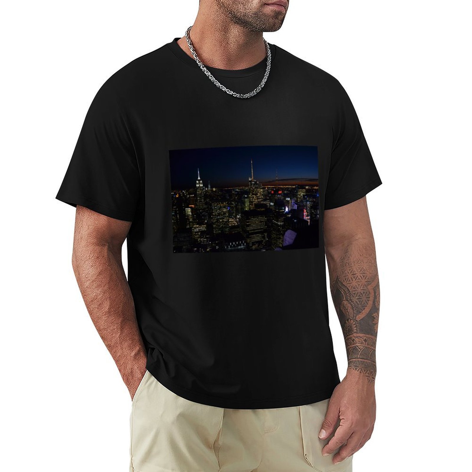 Kaos NYC by Night, Kaos Kasual - Men'S Fashion Nyc ulasan dan harga