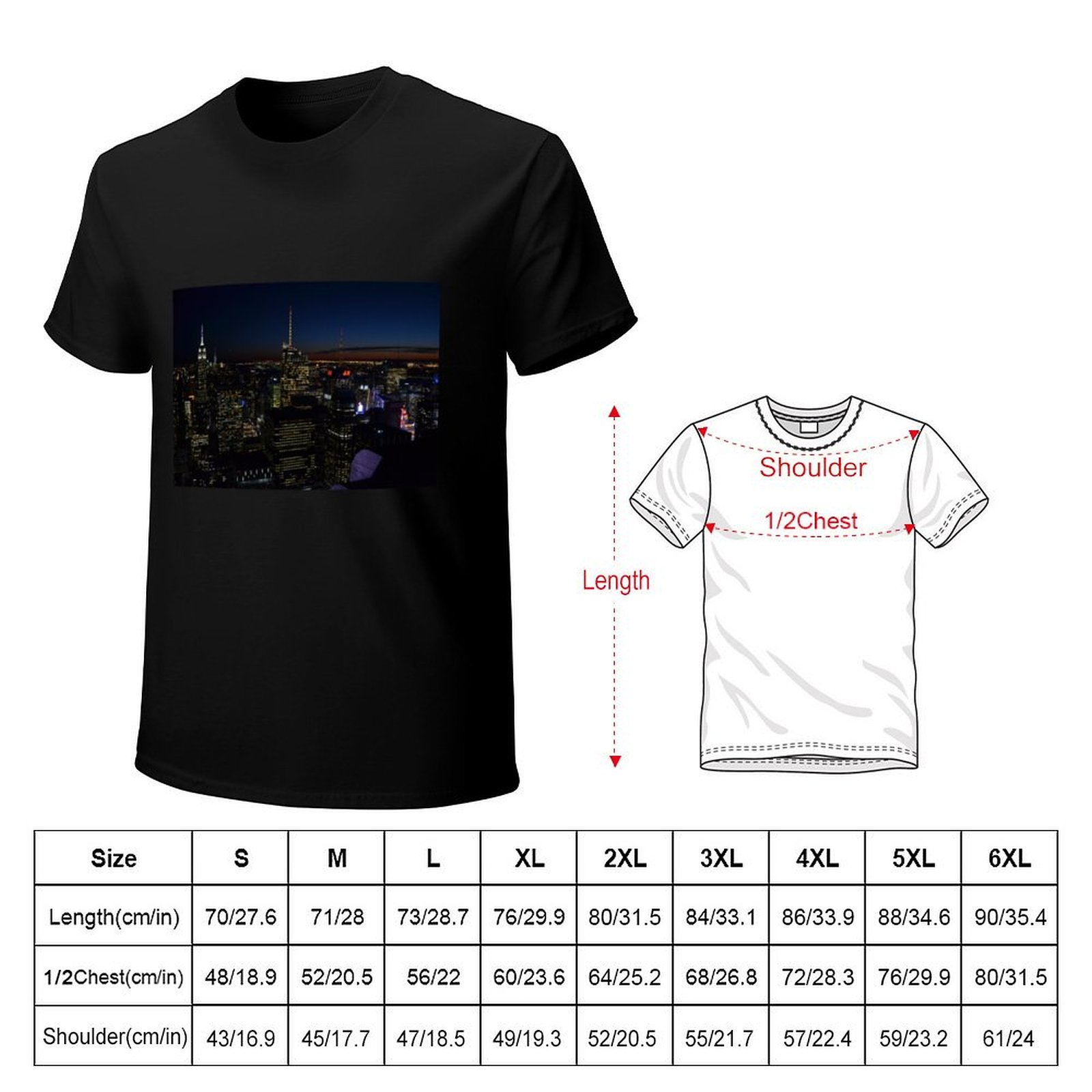 Kaos NYC by Night, Kaos Kasual - Men'S Fashion Nyc ulasan dan harga