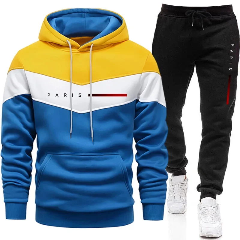 Setelan Hoodie Pria Paris Fash - Mens Fashion Trend ulasan dan harga