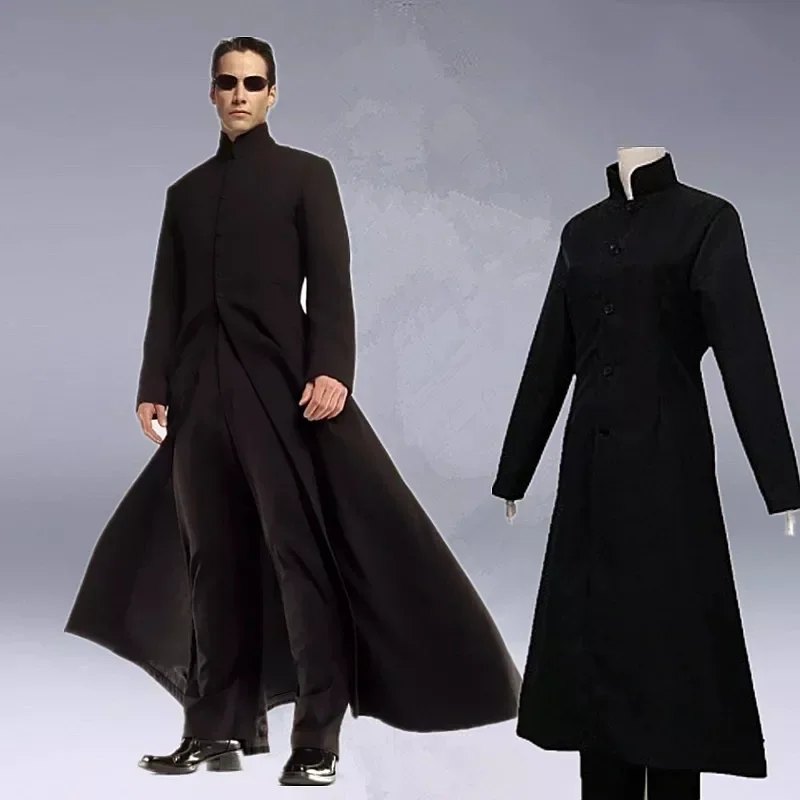 Kostum Cosplay Men Matrix Neo  - Trench Coat Men ulasan dan harga