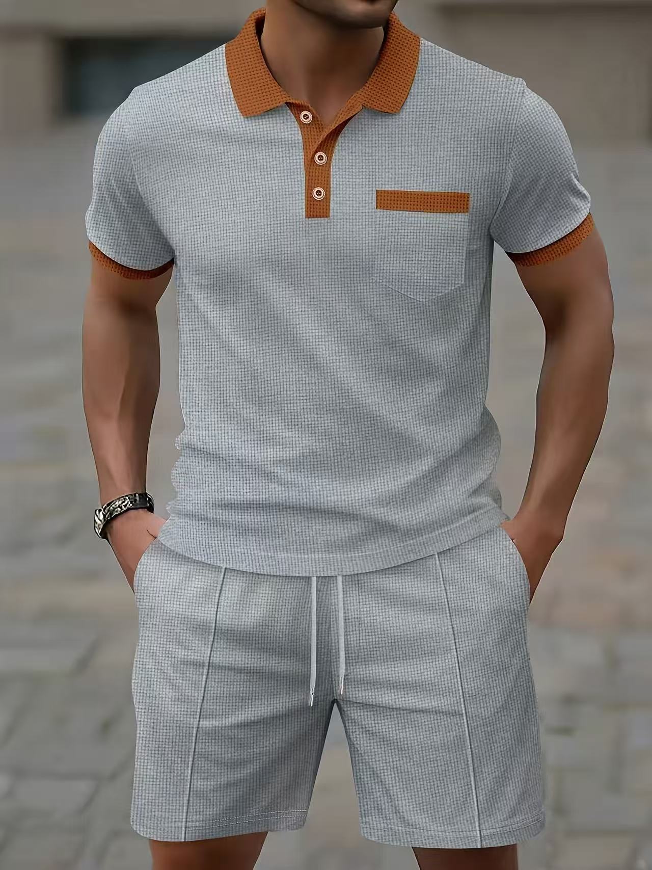 Setelan kaos polo lengan pende - Men'S Fashion Looks ulasan dan harga