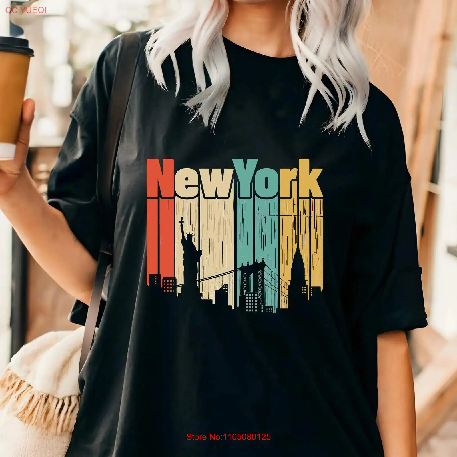 Kaos retro New York USA Travel - Men'S Fashion Nyc ulasan dan harga