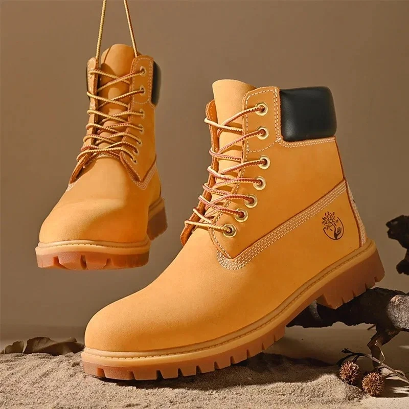 Sepatu Boots Pria High Top Ber - Mens Fashion Week ulasan dan harga