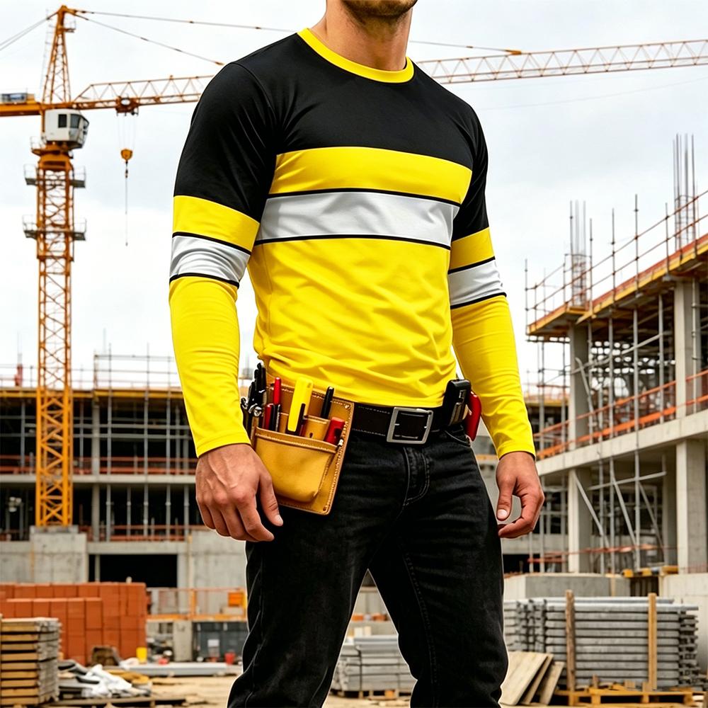 Seragam Kerja Bergaris Warna C - Men'S Fashion T Shirts ulasan dan harga