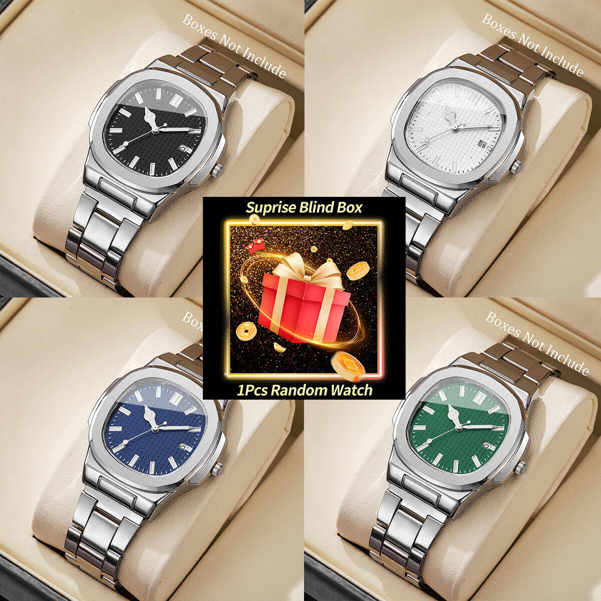 1 Buah Jam Tangan Misteri Keju - Mens Fashion Watch ulasan dan harga